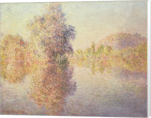 Framed Morning on the Seine at Giverny, 1893 Print