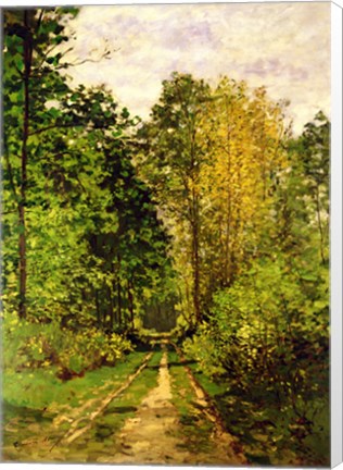 Framed Wooded Path, 1865 Print