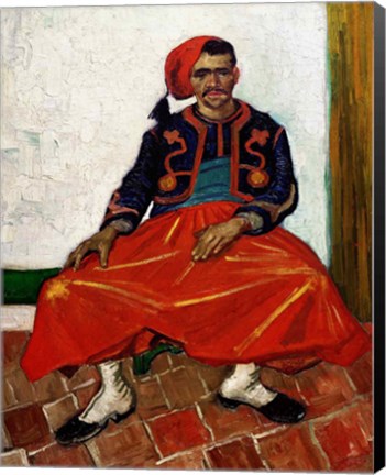 Framed Zouave, 1888 Print