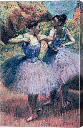 Framed Dancers in Violet Print