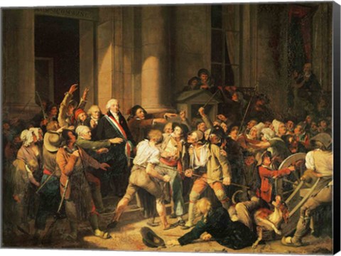 Framed Act of Courage of Monsieur Defontenay, Mayor of Rouen Print