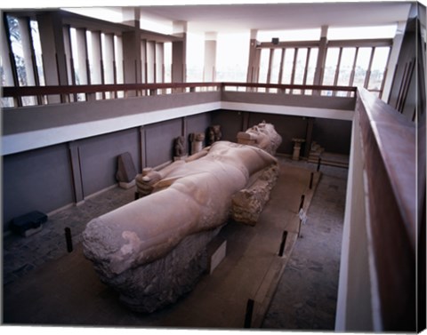 Framed Statue of Ramses II, Memphis, Egypt Print