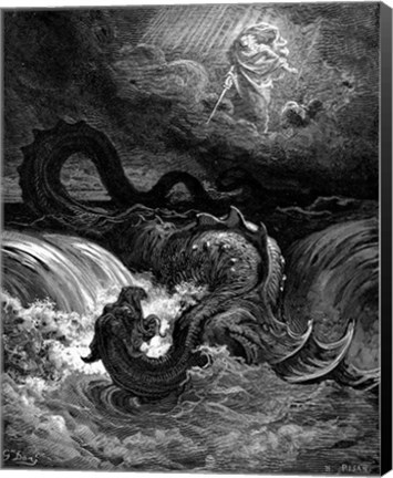 Framed Destruction of Leviathan Print
