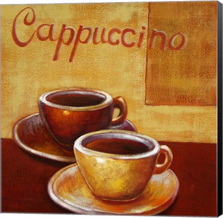 Framed Cappuccino Mugs Print