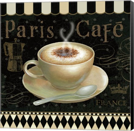 Framed Cafe Parisien III Print