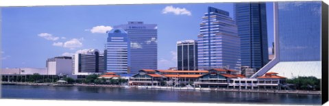 Framed Skyline Jacksonville FL USA Print