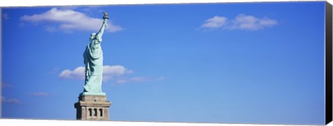 Framed Low angle view of a statue, Statue of Liberty, Liberty State Park, Liberty Island, New York City, New York State, USA Print