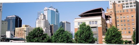 Framed Low angle view of skyline, Kansas City, Missouri, USA Print