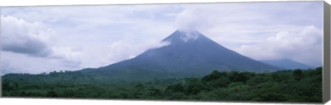Framed Clouds over a mountain peak, Arenal Volcano, Alajuela Province, Costa Rica Print