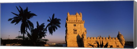 Framed Torre De Belem, Belem, Lisbon, Portugal Print