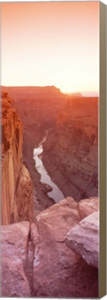 Framed River passing Through a Canyon,North Rim, Grand Canyon National Park Print