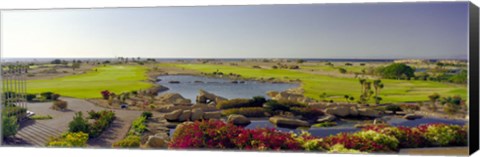 Framed Pond in a golf course, The Cascades Golf &amp; Country Club, Soma Bay, Hurghada, Egypt Print
