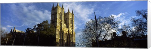 Framed Low angle view of an abbey, Westminster Abbey, City of Westminster, London, England Print