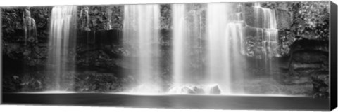 Framed Waterfall in a forest, Llanos De Cortez Waterfall, Guanacaste Province, Costa Rica Print