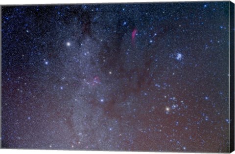 Framed Deep sky image of the constellations Auriga and Taurus Print