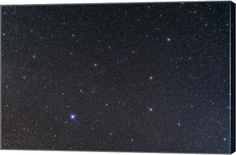 Framed constellation of Virgo Print
