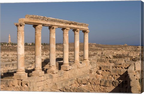 Framed Columns, Sabratha Roman Site, Tripolitania, Libya Print