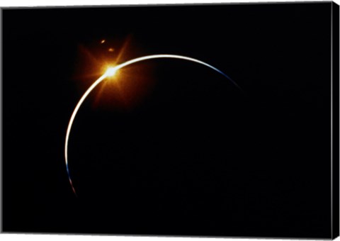 Framed Apollo 12 view of a solar eclipse Print