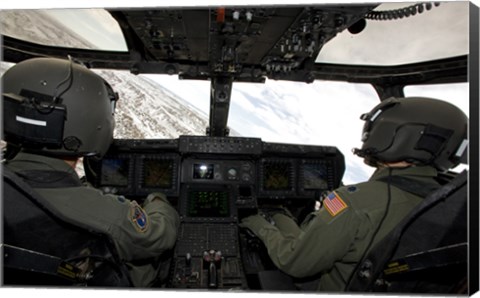 Framed Cockpit View of a CV-22 Osprey Print