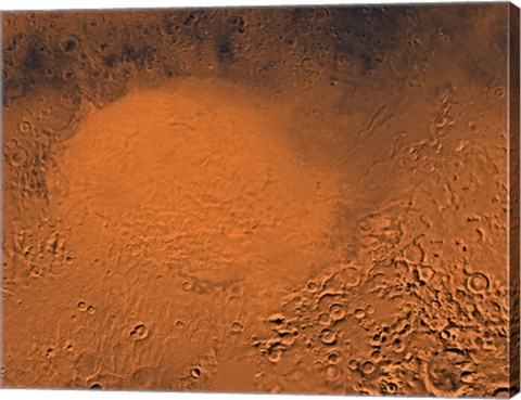 Framed Hellas Planitia Region of Mars Print