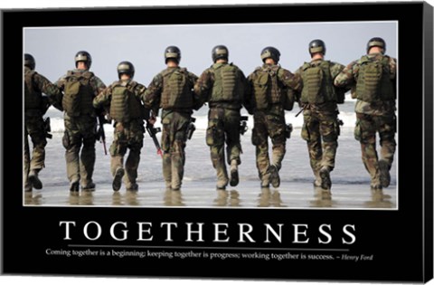 Framed Togetherness: Inspirational Quote and Motivational Poster Print