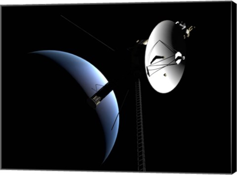 Framed Voyager 1 at Neptune Print