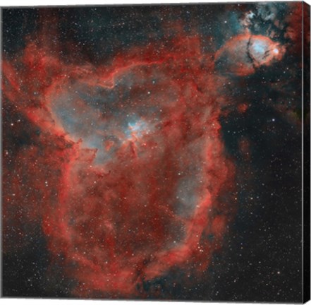 Framed Heart Nebula Print