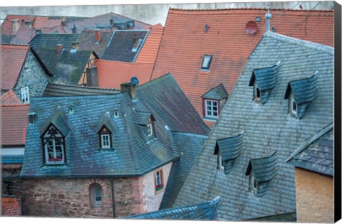 Framed Rooftops in Miltenberg, Germany Print