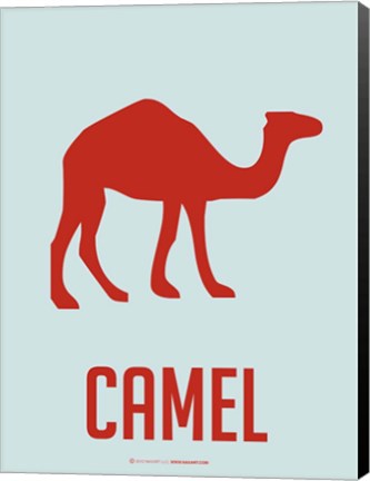 Framed Camel Red Print