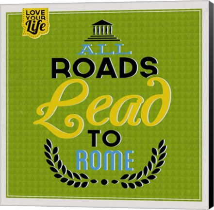 Framed Roads To Rome 1 Print