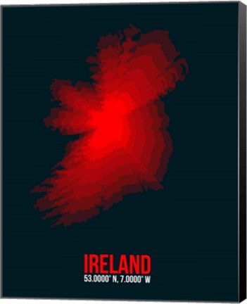 Framed Ireland Radiant Map 1 Print