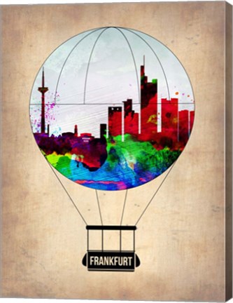 Framed Frankfurt Air Balloon Print