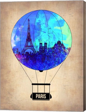 Framed Paris Air Balloon Print