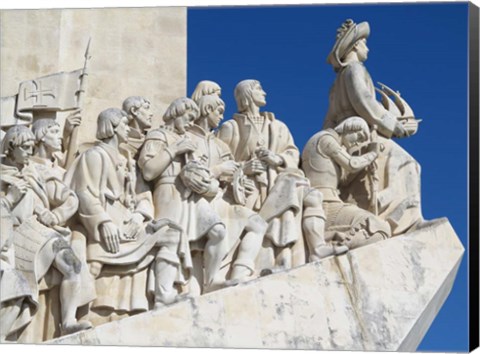 Framed Monument To The Discoveries, Belem, Lisbon, Portugal Print