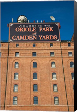 Framed Oriole Park at Camden Yards, Baltimore, Maryland Print