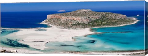 Framed Balos Beach, Gramvousa Peninsula, Crete, Greece Print