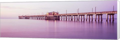 Framed Gulf State Park Pier, Gulf Shores, Baldwin County, Alabama Print