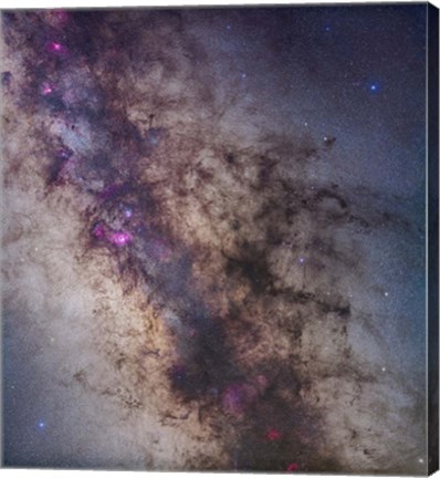 Framed Center of the Milky Way in Sagittarius and Scorpius Print