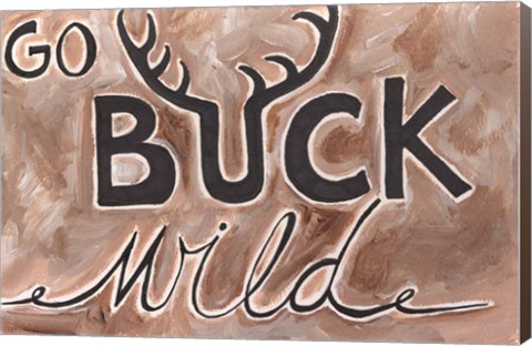 Framed Buck Wild Print