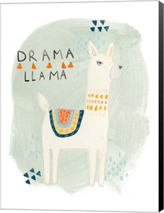 Framed Llama Squad II Print