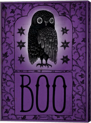 Framed Vintage Halloween Boo Print