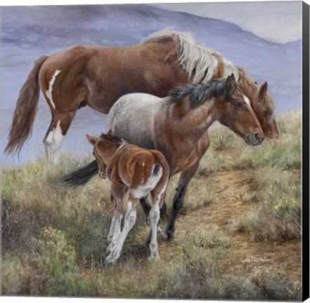 Framed Family Ties the American Mustang Print