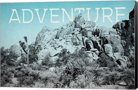Framed Ombre Adventure III Adventure Print