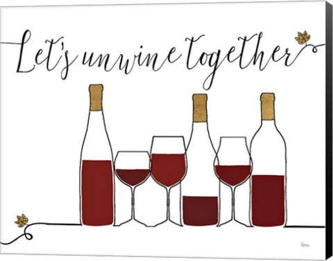 Framed Underlined Wine X Print