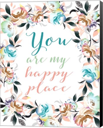 Framed You Are My Happy Place II Print
