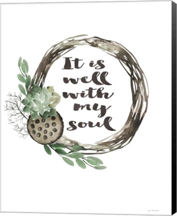 Framed Well With My Soul - Wreath Print