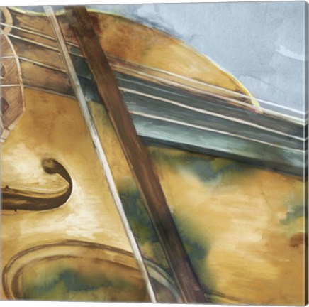 Framed Musical Violin Print