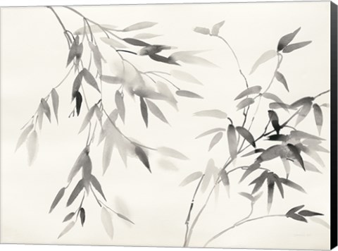 Framed Bamboo Leaves II Print