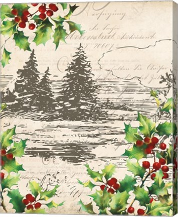 Framed Vintage Holiday II Print