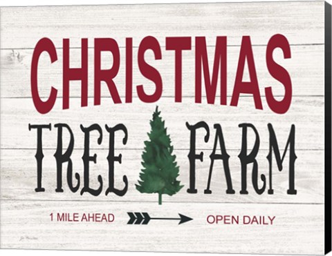 Framed Christmas Tree Farm Print